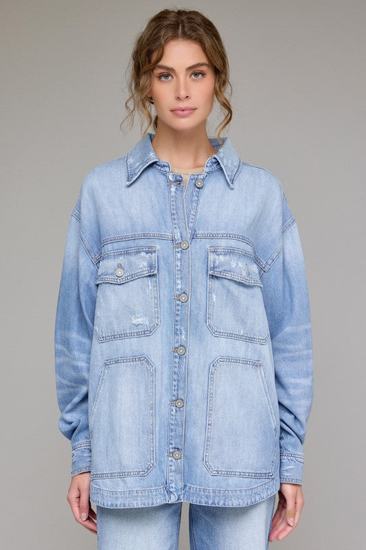 Off Duty Denim shirt jacket