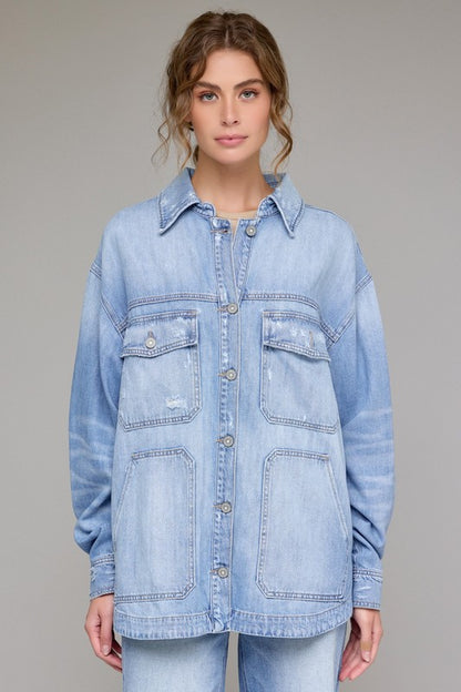 Off Duty Denim shirt jacket