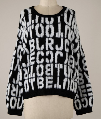 The print sweater