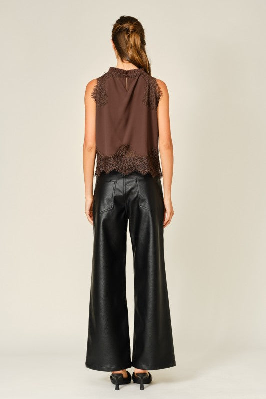 The Fleur Vegan leather pant