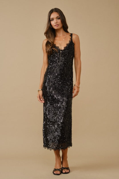 Gilded affair midi dress(more colors)