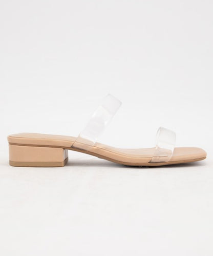 Exit clear sandals