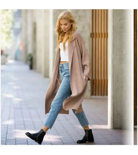 EFFORTLESS KNITTED TRENCH COAT