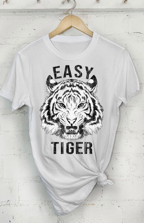 Easy tiger crisp white tee