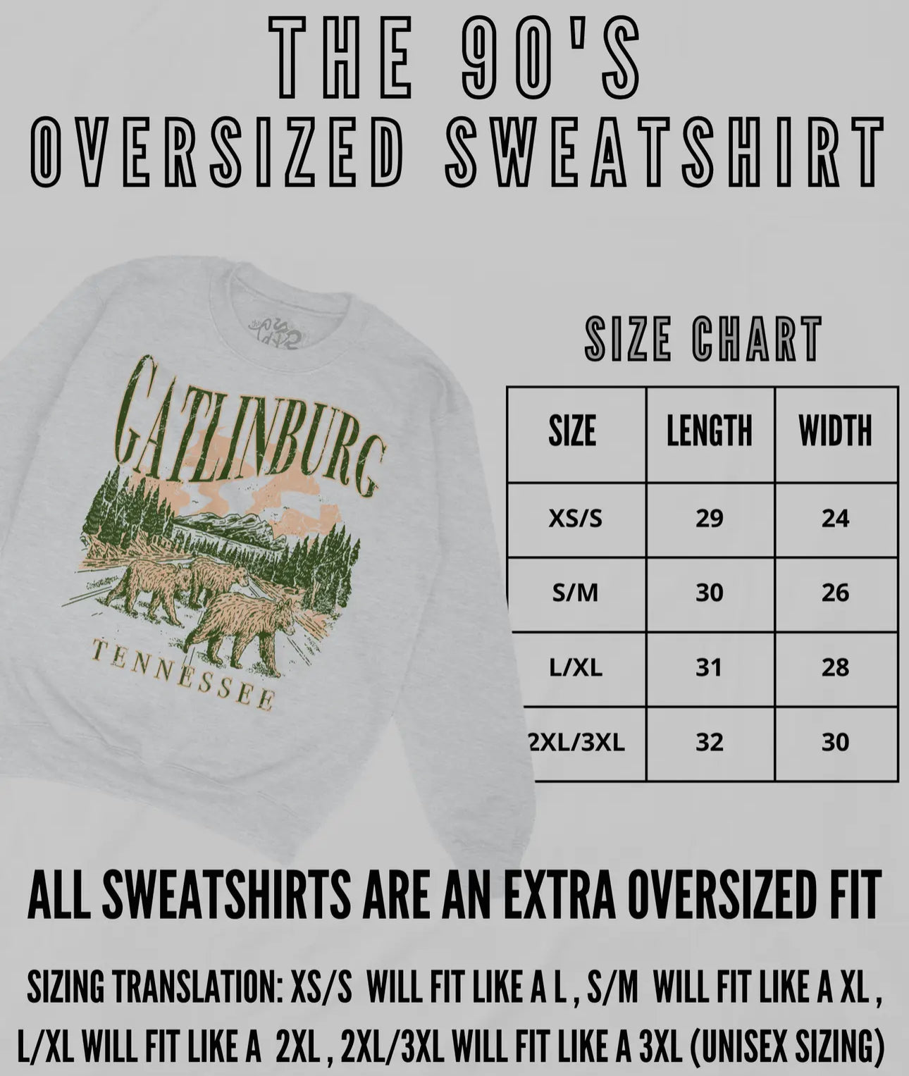 Darlin’ 90’s oversized sweatshirt