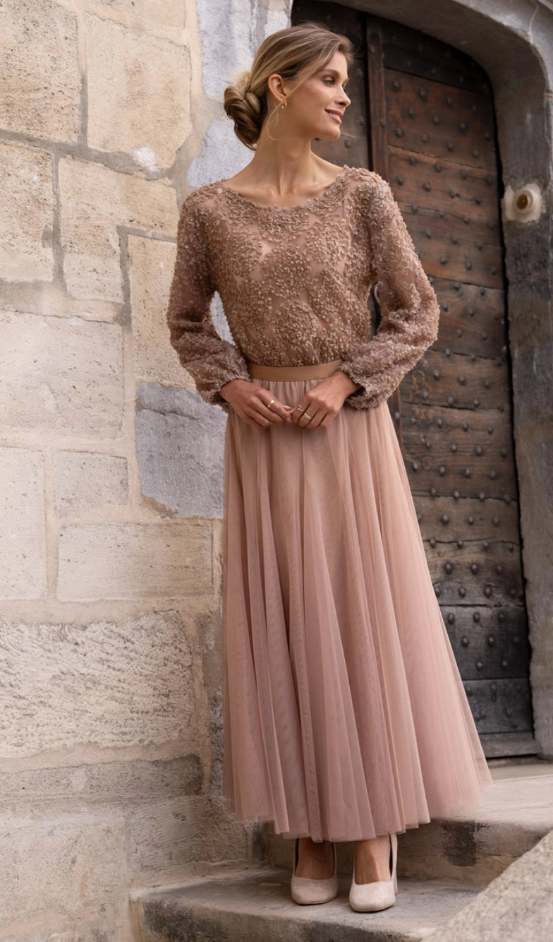 Ambre maxi tulle skirt