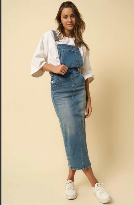 Birdie overall dress