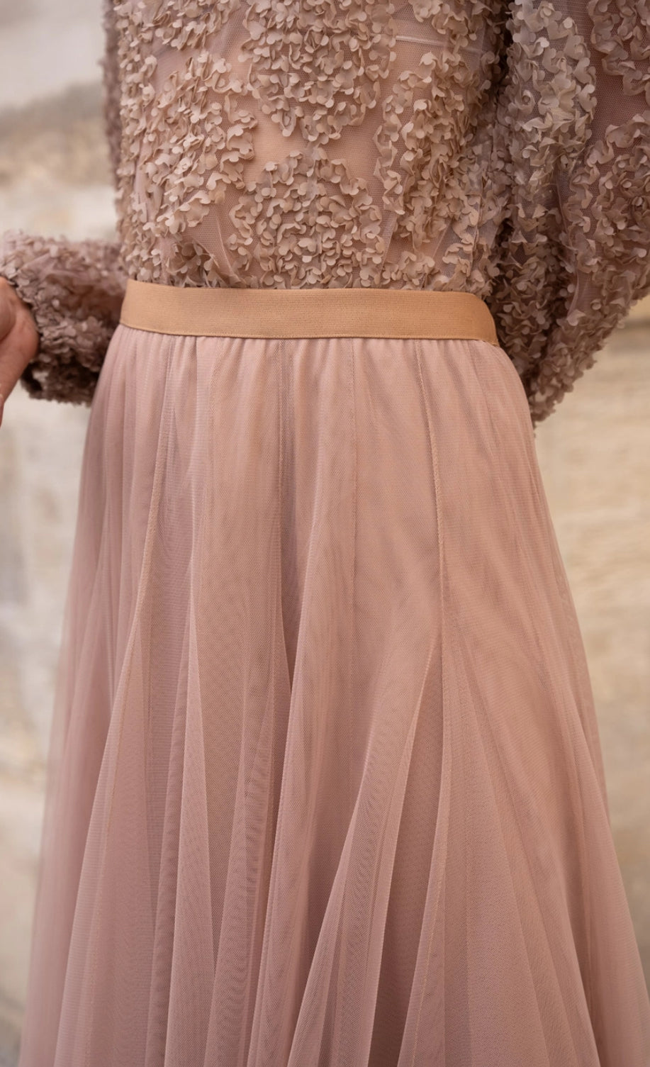 Ambre maxi tulle skirt