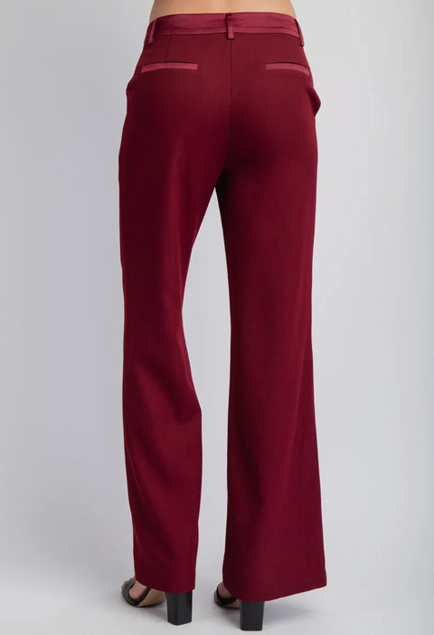 Bordeaux tuxedo pant