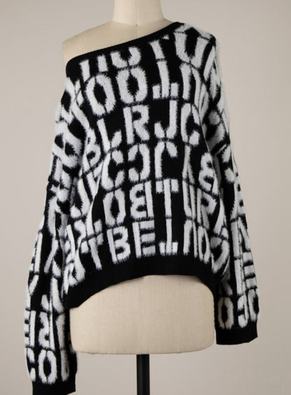 The print sweater
