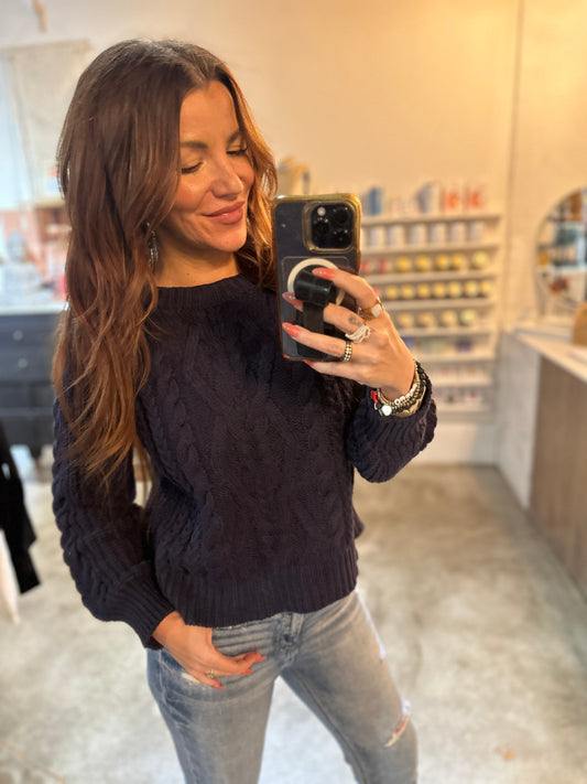 ‘Ready and Cable’ knit