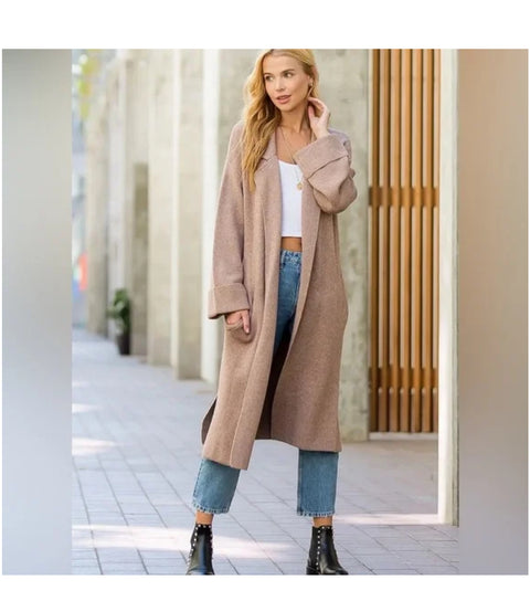 EFFORTLESS KNITTED TRENCH COAT