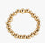 Gold bead stacking ring