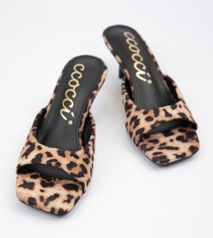 Leopard Lucia heel