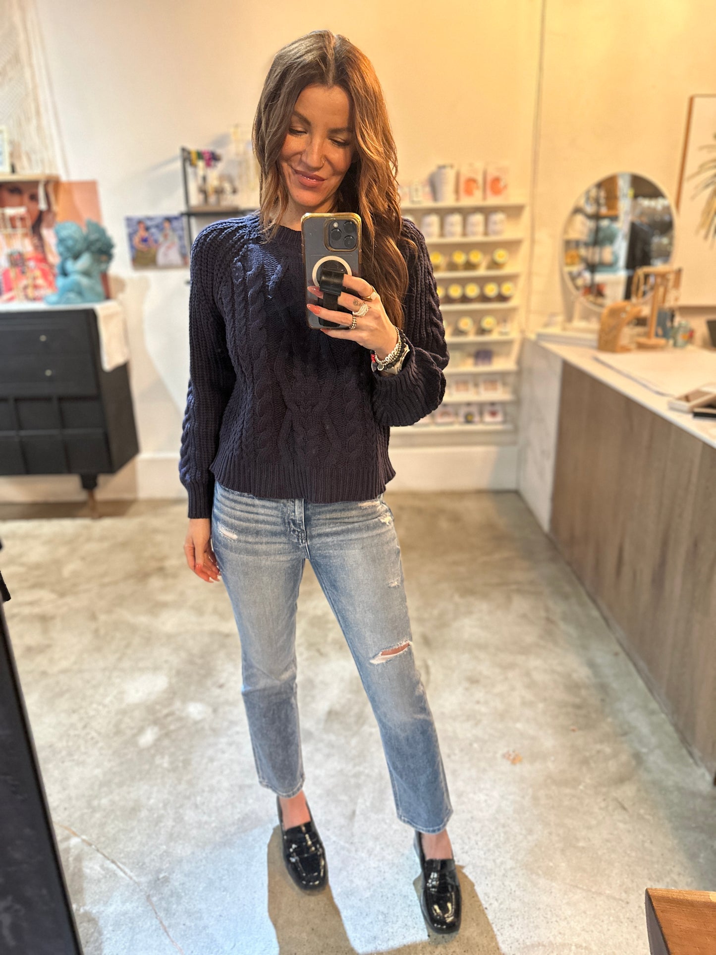 ‘Ready and Cable’ knit