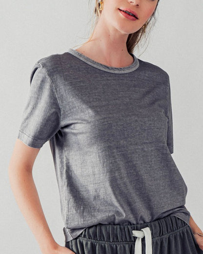 Paperdoll basics tee in washed neutrals