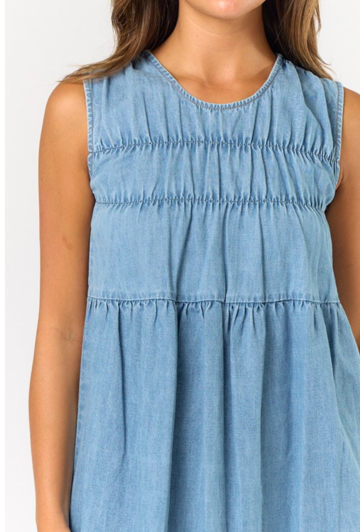 Taylor denim mini dress