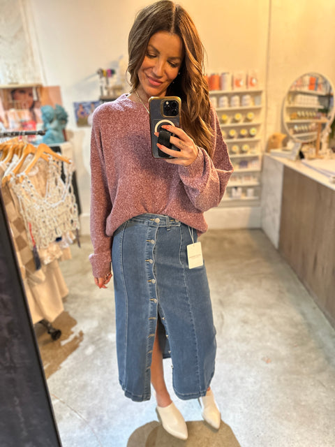 Tristan denim skirt