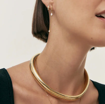 Cobra omega collar necklace