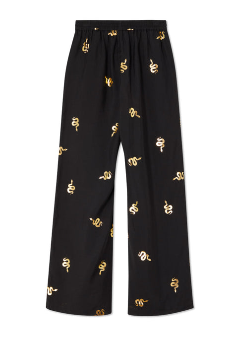 Black and gold snake Elissa trouser by NFD