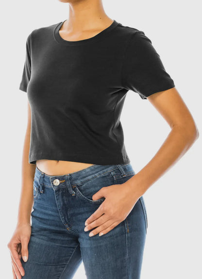 Paperdoll Crop tee(more colors)