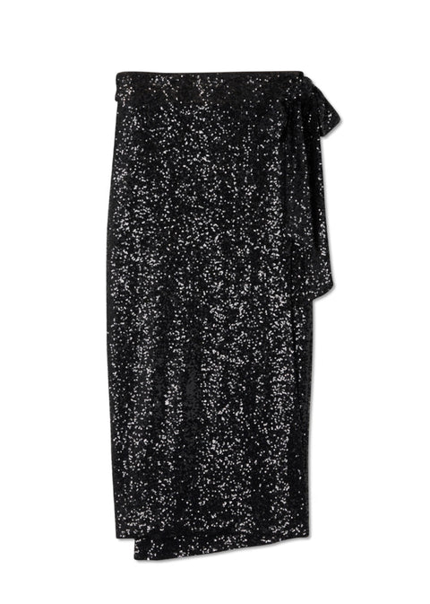 Black sequins jaspre skirt by Never fully Dressed