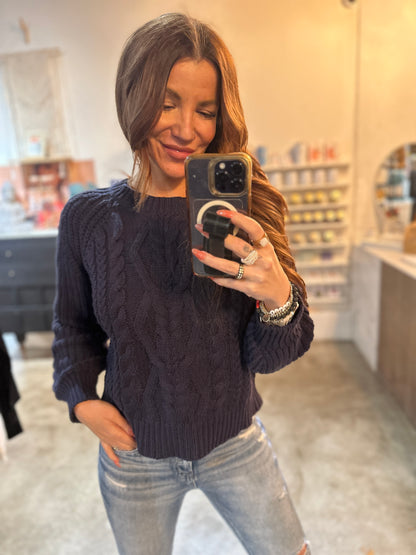 ‘Ready and Cable’ knit