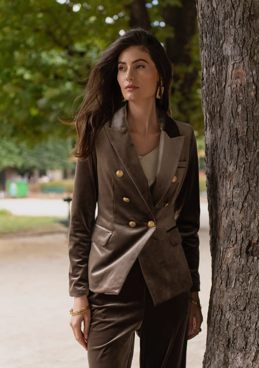 Muse velvet blazer (more colors)-