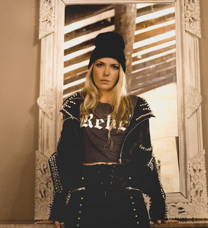 Rebel cropped tee