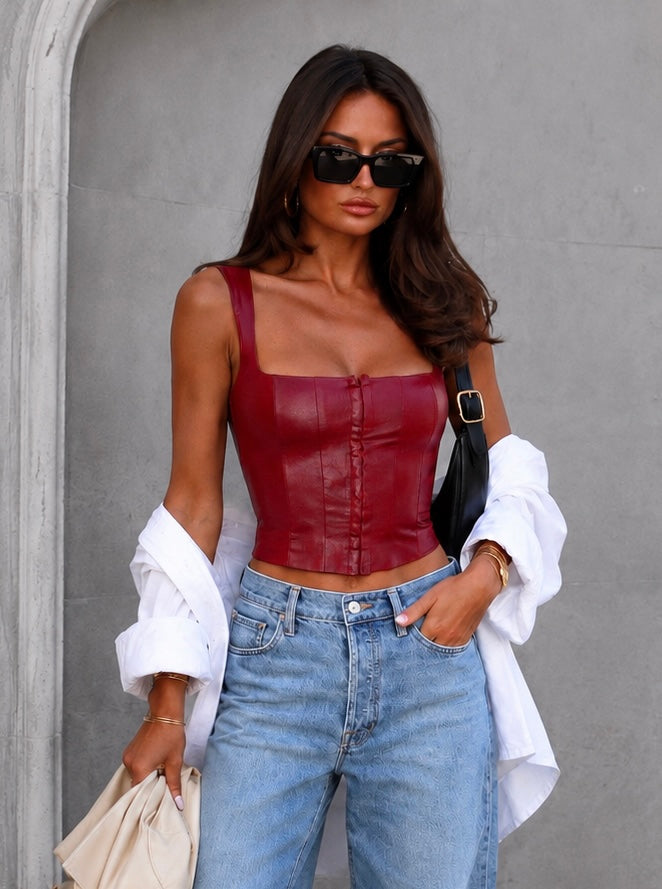Omari bustier top