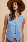 Marcus denim vest