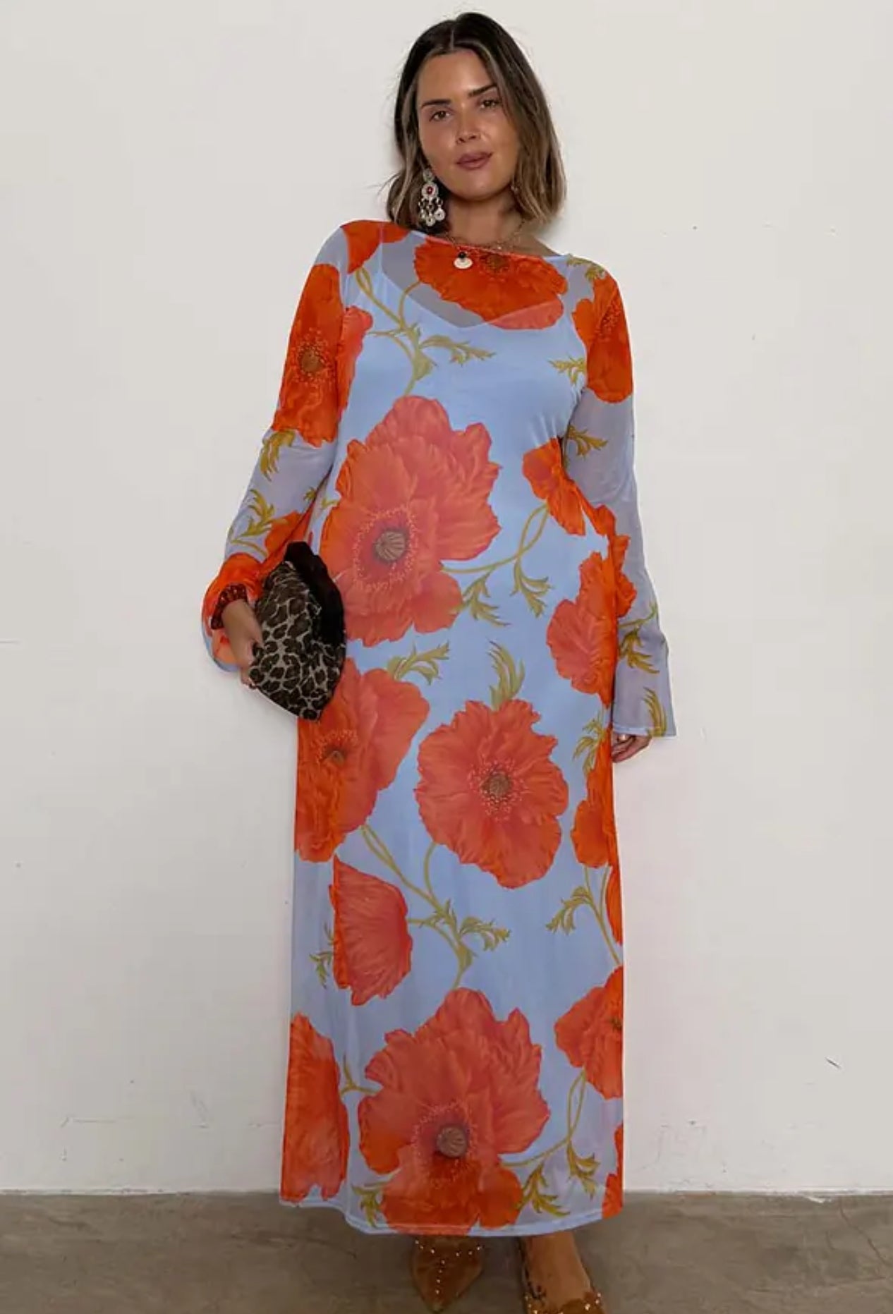 Blue Poppy Aria dress by Never fully Dressed