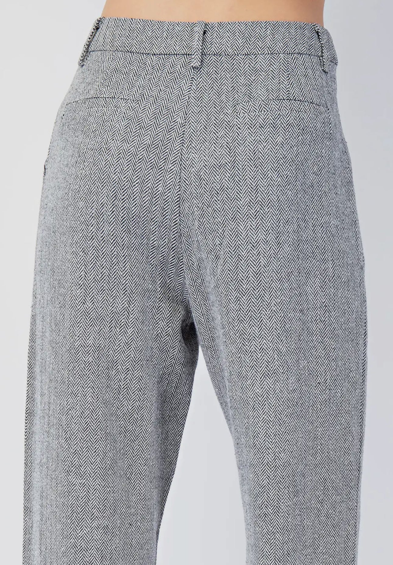 The herringbone trousers