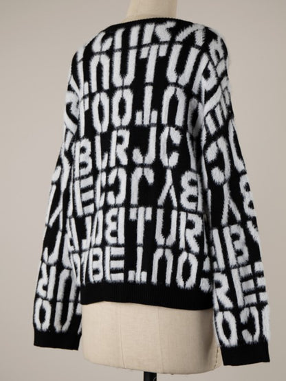 The print sweater