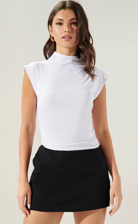 On the go mock neck tee (more colors)