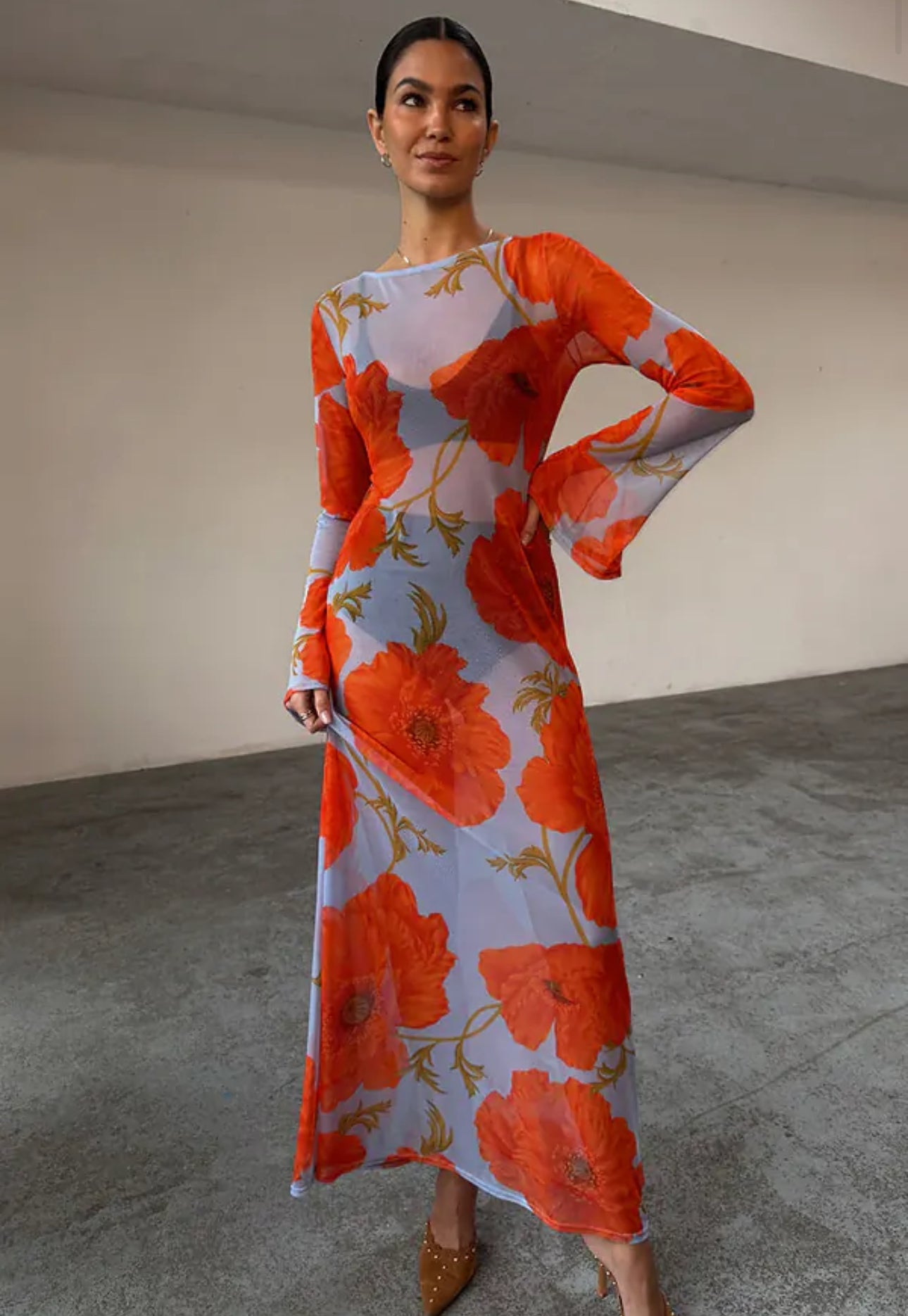 Blue Poppy Aria dress by Never fully Dressed