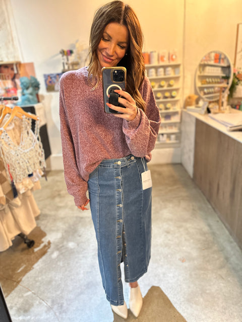 Tristan denim skirt