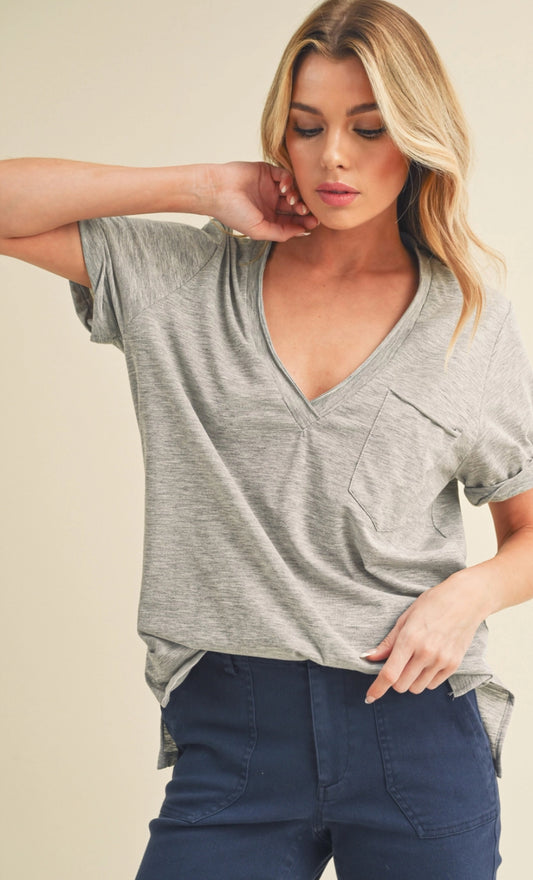 Basics V neck tee (more colors)
