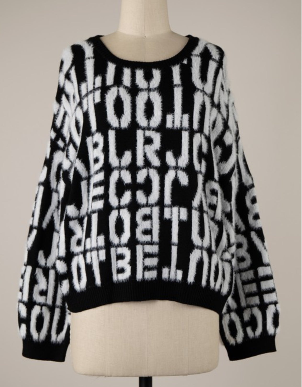 The print sweater