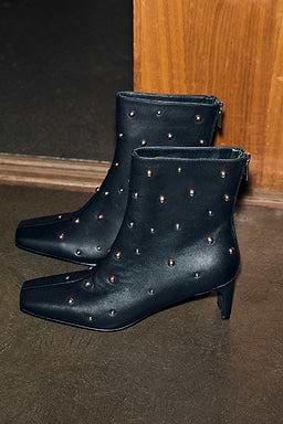 Black studded boots by NFD