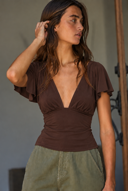 Sienna flutter top