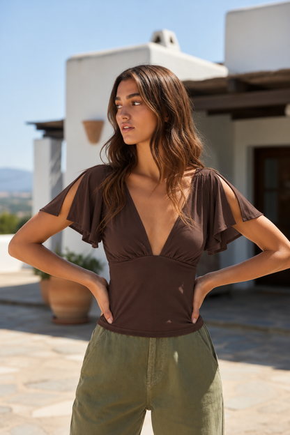 Sienna flutter top
