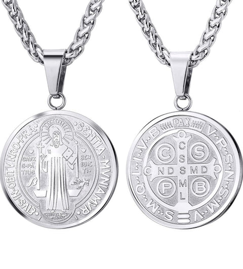 St. Benedict Silver necklace