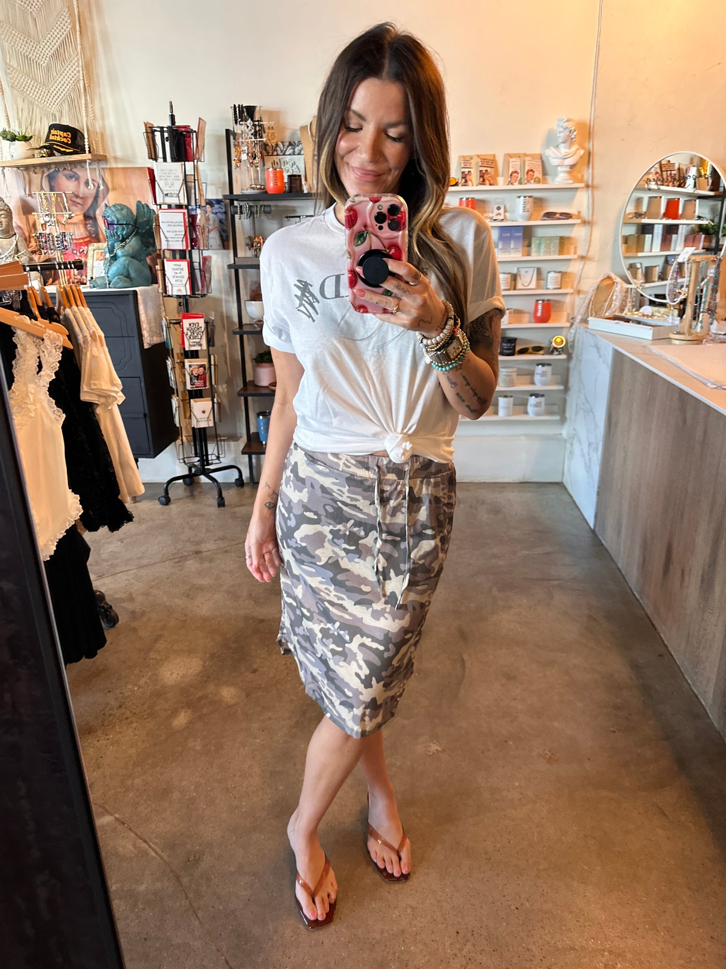 Weekend camo tee shirt skirt- PREORDER