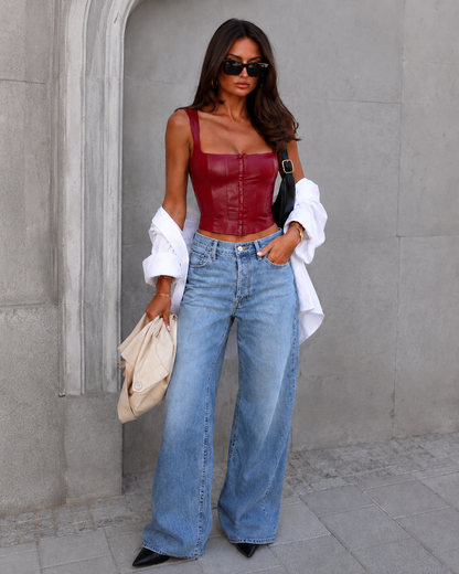 Omari bustier top