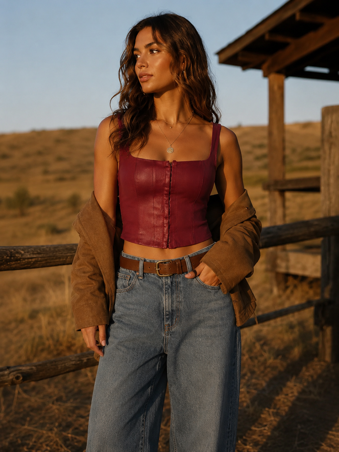 Omari bustier top