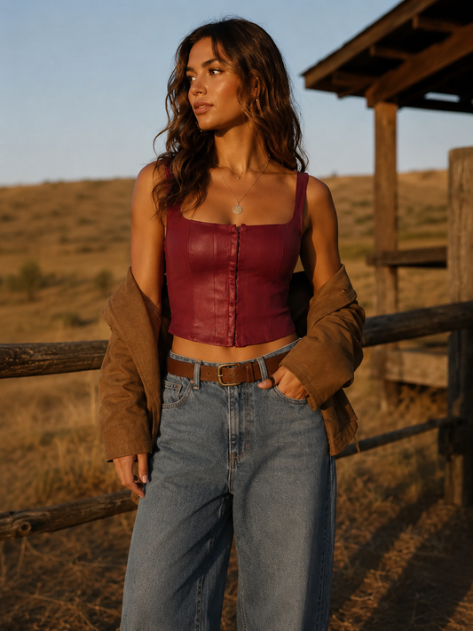 Omari bustier top