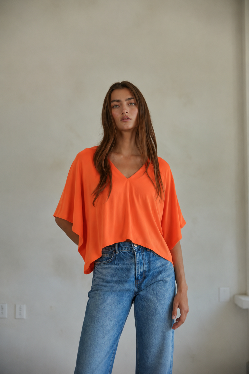 Paperdoll poncho tee(more colors)