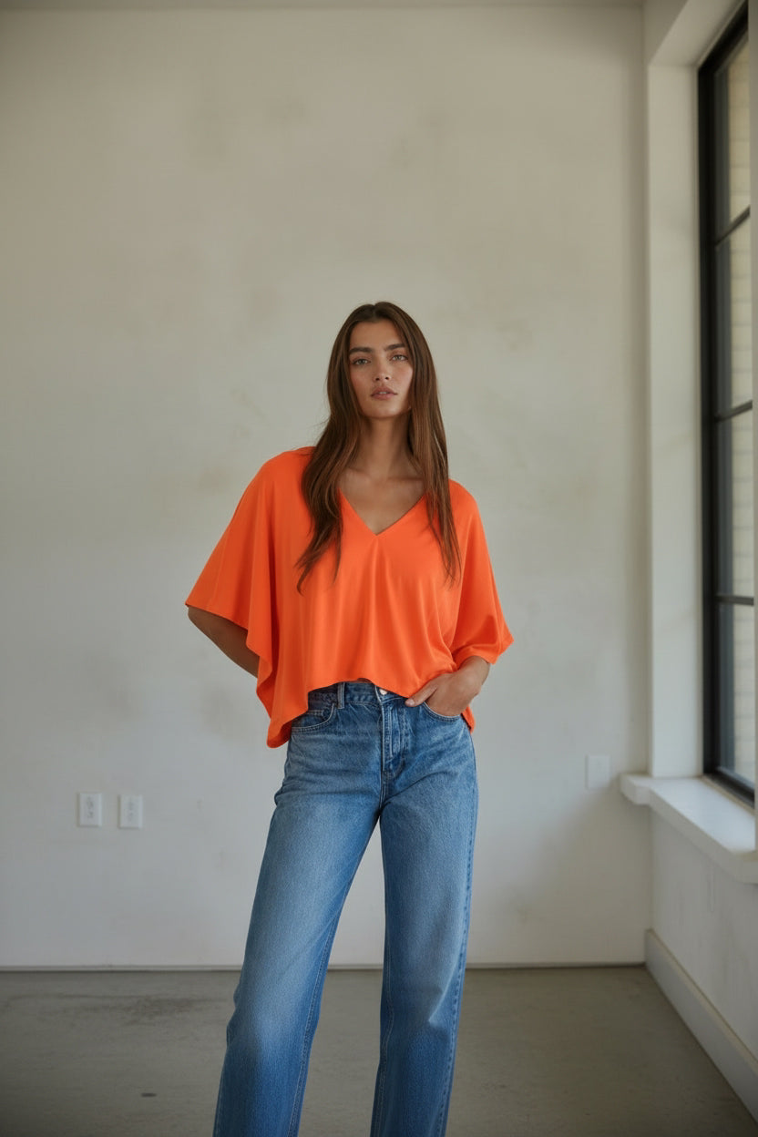 Paperdoll poncho tee(more colors)