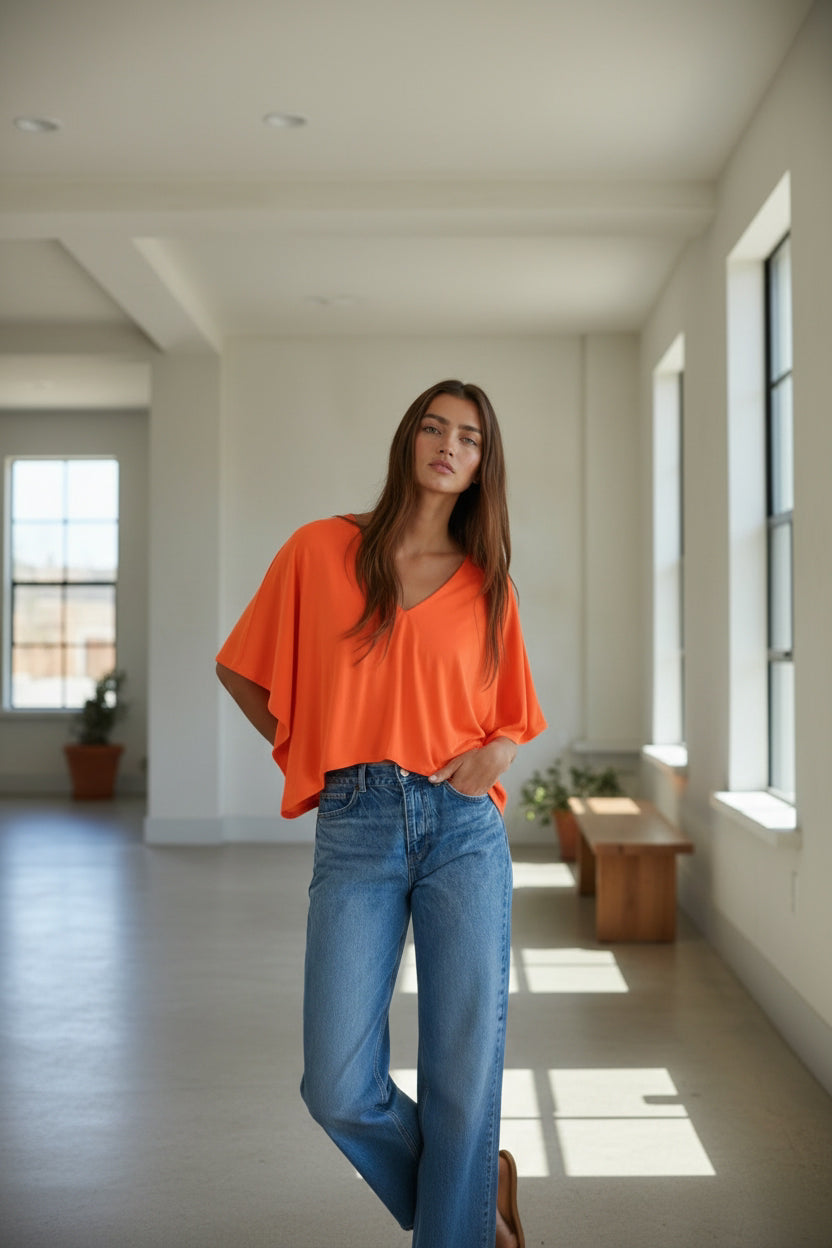 Paperdoll poncho tee(more colors)